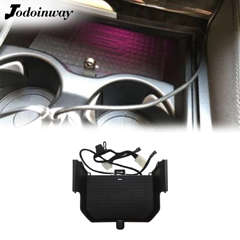 

QI wireless charger for BMW 5 6 Series F10 G30 G32 G38 GT 2017 2018 2019 power charging unit for iphone 11 fast charge panel