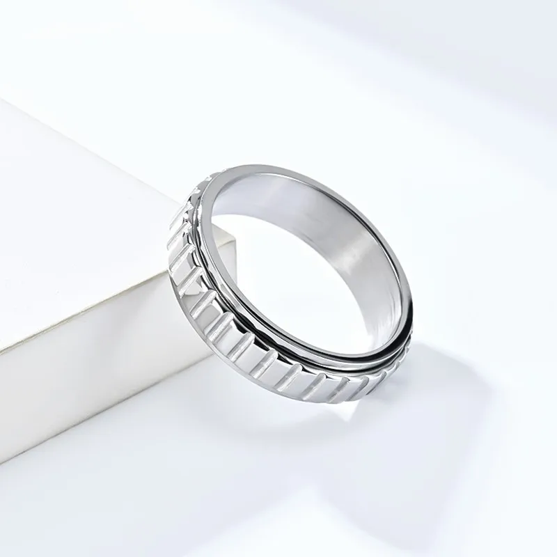 Uomo Oro Anello Anello Uomo In Acciaio Inox Placcato Oro Con