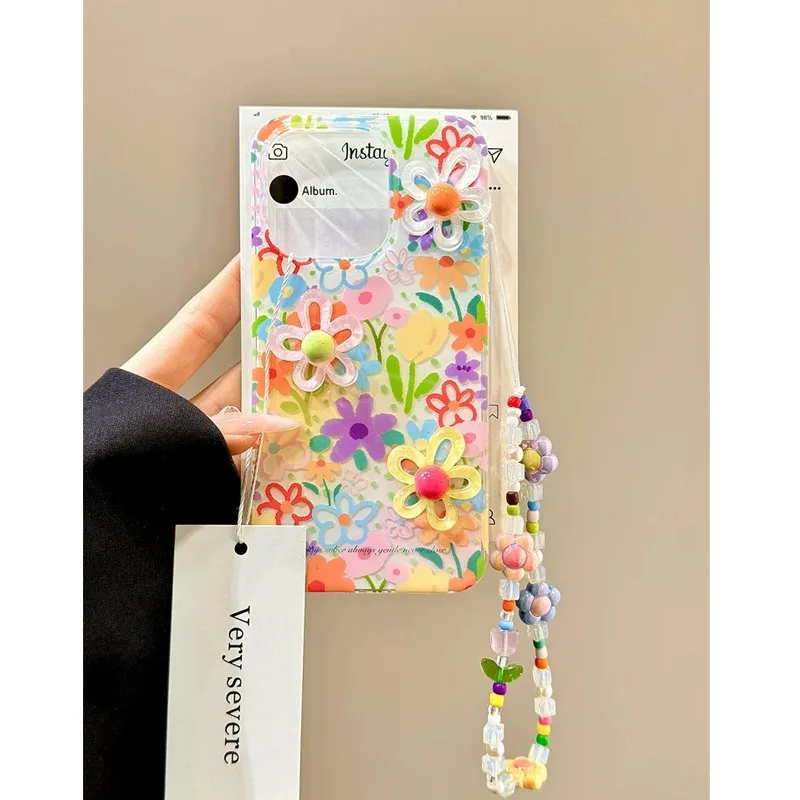 รูปสินค้า เคส 3D ดอกไม้ สวยหรู ใส่ได้ทุกรุ่น iPhone