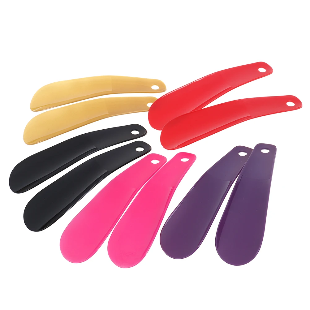 2Pcs 16cm Plastic Shoe Horn Spoon Shape Shoe Horns Professional Shoehorn Flexible Shoe Lifter