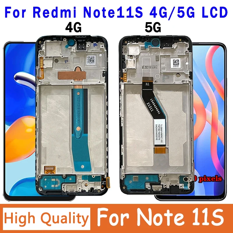 Original For Xiaomi Redmi Note 11S 5G 22031116BG LCD Display Touch Screen  Digitizer For Redmi Note11S 2201117SG 2201117SI LCD - AliExpress