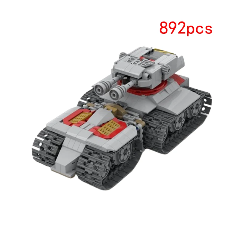 스팟 MOC-143241 포위 탱크, 작은 입자 조립 빌딩 블록, 건설 모델, 어린이 장난감