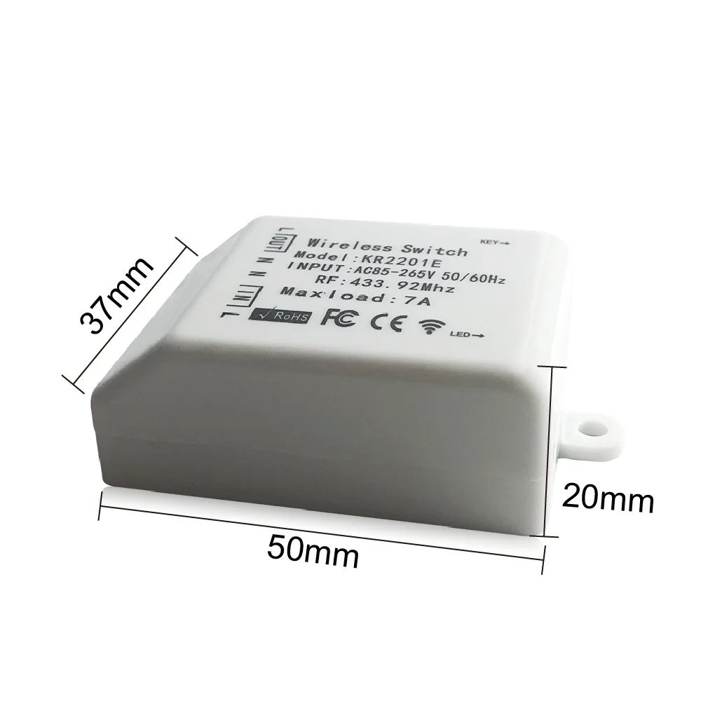 Draadloze schakelaar 433 MHz – draadloze tuimelschakelaar met