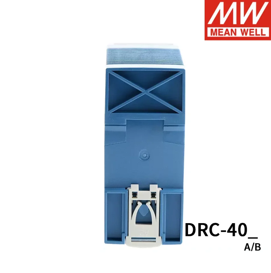 MEAN WELL DRC-40 UPS SMPS 스위칭 전원 공급 장치, AC DC 변압기, Din 레일 유형 보안 이중 출력, 40.02W, 13.8V, 27.8V, 1.9A