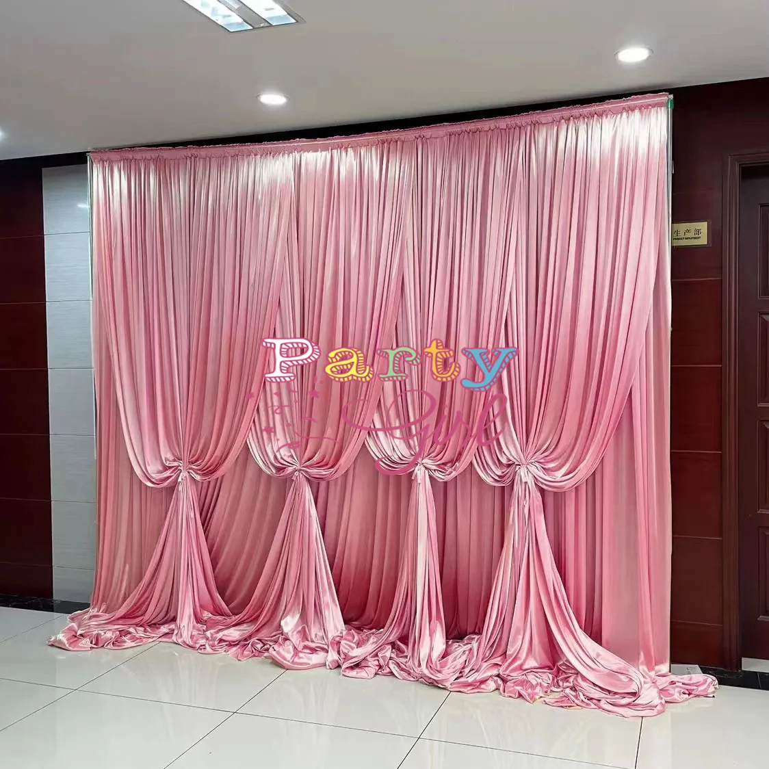 

10x10 футов полный белый цвет ледяной шелк Фотоштора фотобудка задний фон для сцены фотография