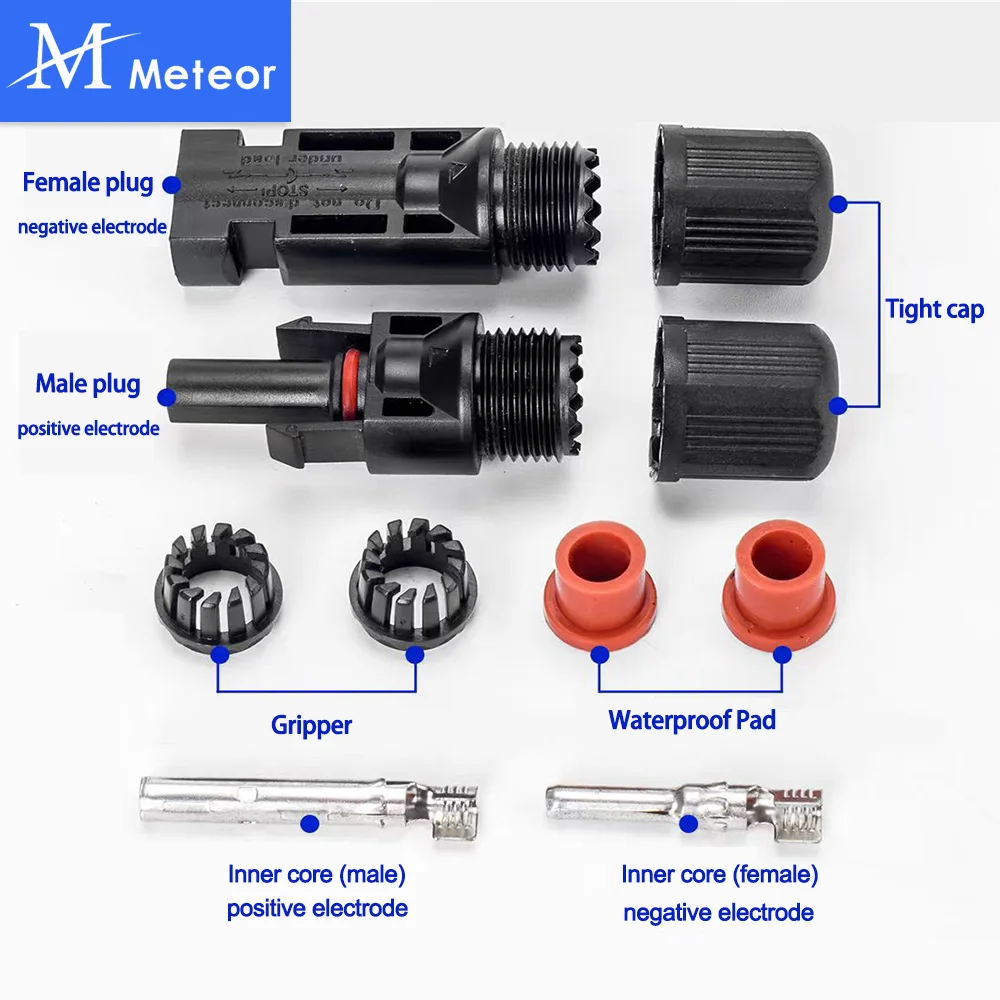 Solar Connector Male Female Panel Branch Series Connect For Power System solar cable connector,solar connectors