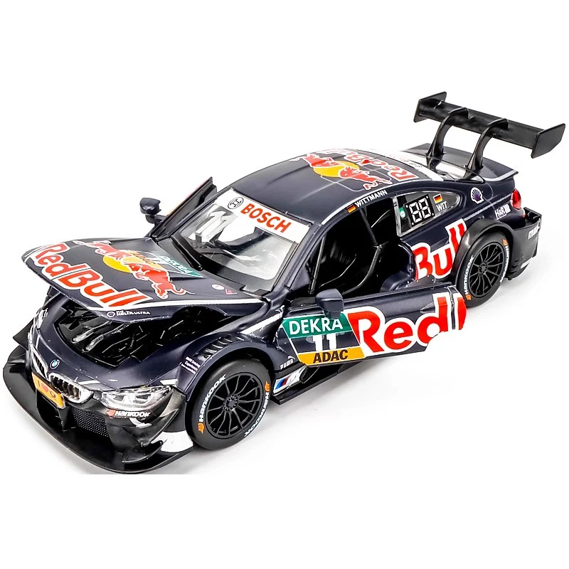 1:24 BMW M4 DTM Red Bull Supercar Alloy Metal Diecast Model Car