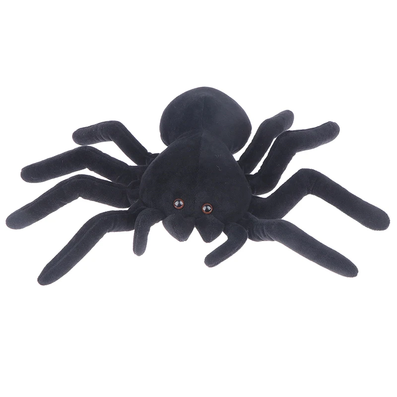 

1PC Children Halloween Simulation Spider Plush Toys Real Like Stuffed Soft Animal Pillow for Kids Birthday Gifts 20x30CM