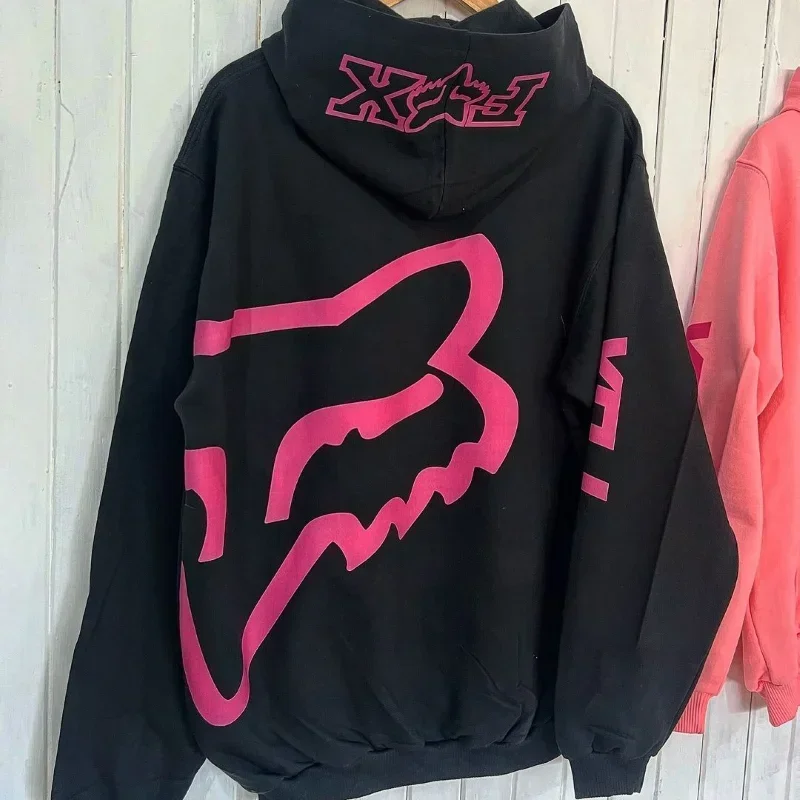 thumbnail image 1 of Sudadera con capucha deportiva Retro para mujer, moda urbana, Hip Hop, informal, holgada, Top con estampado gótico, sudadera Punk de Hip Hop, 1 of 4