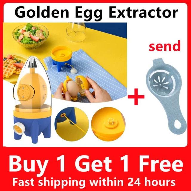 Egg Scrambler Hand Egg Shaker Mixer Food Grade Silicone Egg Spinner Manual  Tool In Shell Egg Spinner for Hard Boiled Eggs