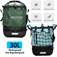 30L Outdoor Waterproof Backpack Large Capacity Swimming Bag Dry Sack Floating Dry Gear Bags Boating Fishing Rafting Trekking Bag 1