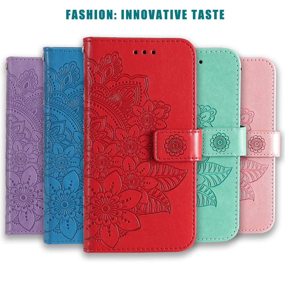 Premium Flip Leather Wallet Case with Card Holder and Stand Feature