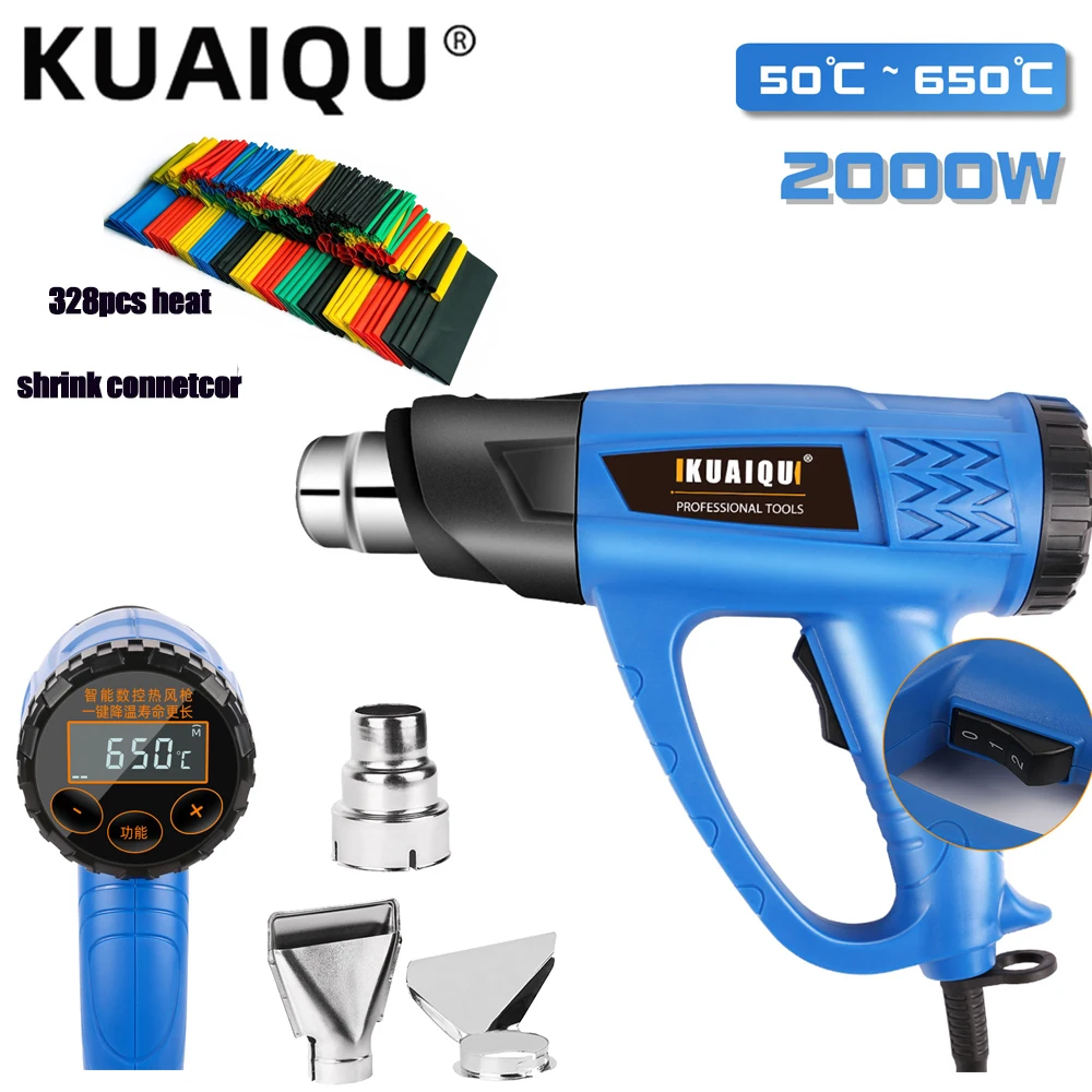 Kuaiqu Heat Gun Lcd Digital Display Electric Hot Air Gun Temperature