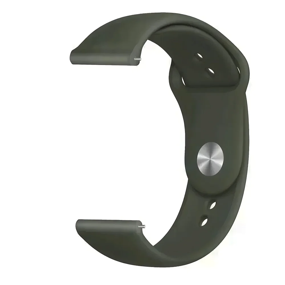 Silicone Sports Watch Band - 20mm/22mm Adjustable Strap Bracelet