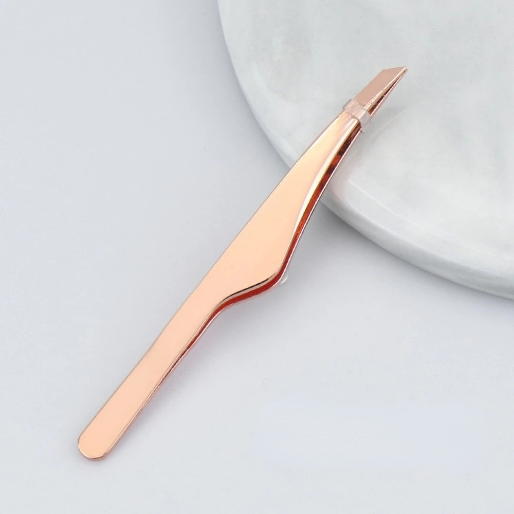 스테인레스 스틸 눈썹 컬러 속눈썹 이중 눈꺼풀 스티커, 메이크업 눈썹 비스듬한 입 족집게 눈썹 펜치