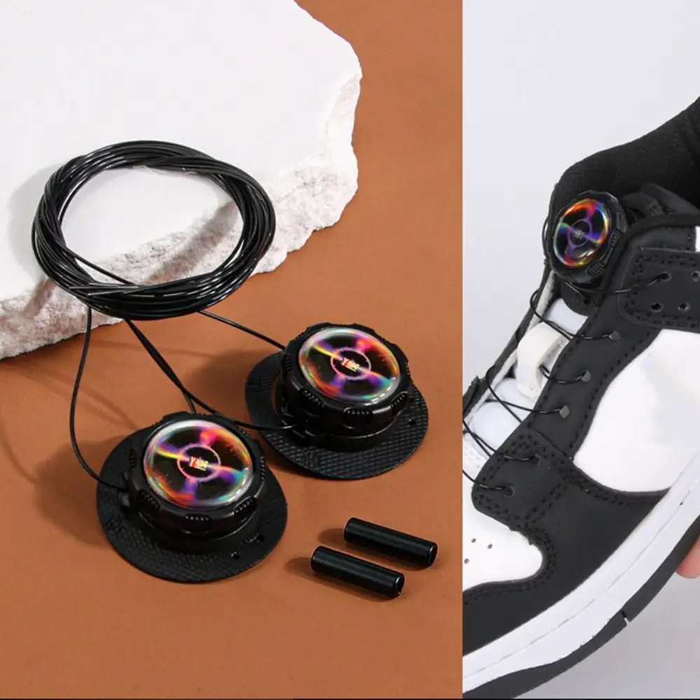 Automatic Buckle Quick-Lock No-Tie Shoelaces for Casual and Running Shoes