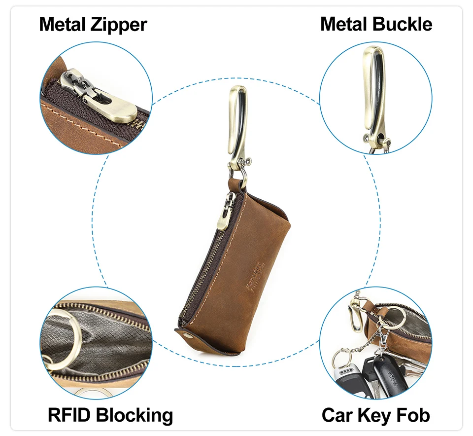 CONTACT'S Faraday-Tasche für Autoschlüssel Faraday-Beutel RFID-Signalblockierender Halter Schlüsselanhänger-Schutz Diebstahlsichere Autoschlüssel-Geldbörsen – Detail 7