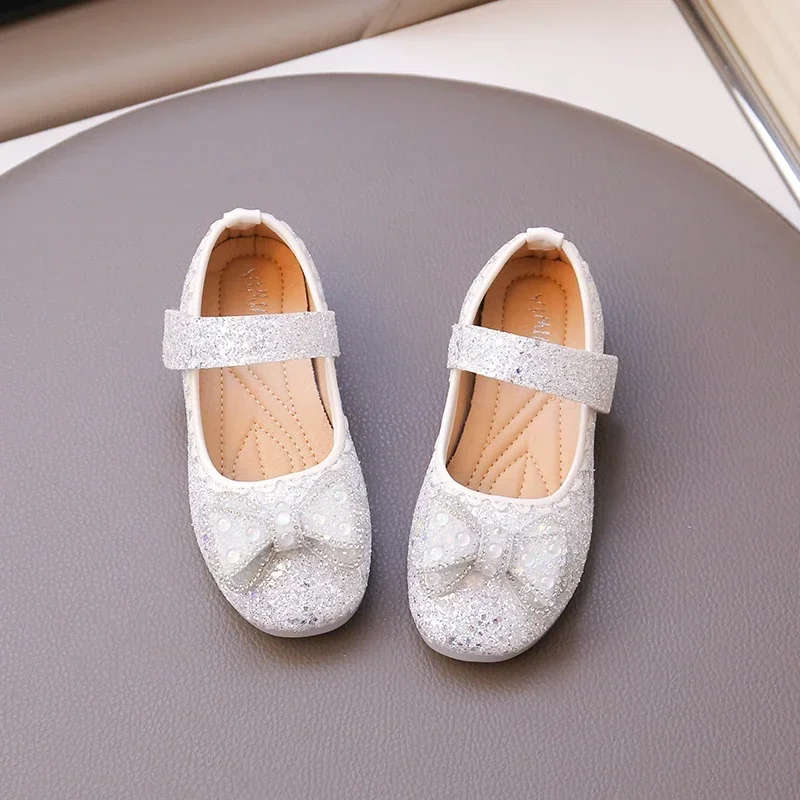 Kids Girls Flat Wedding Party Dance Shoes