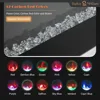 Electric Fireplace 72 Inch Wall Mounted & Recessed, Ultrathin 3.86" Electric Heater with Remote Control Touch Screen, Fireplace 6