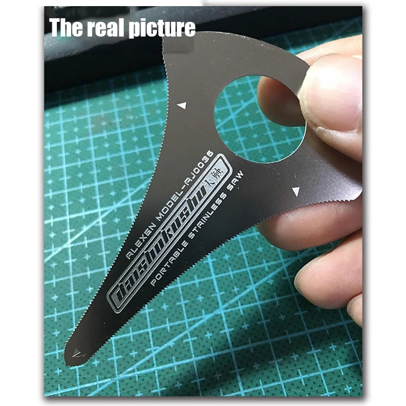 Portable Hand Saw Military Model Hobby Plastic Plate Cutting Tools Stainless Steel Saw Blade