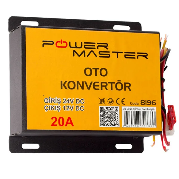 POWERMASTER PM-8196 24V DC / 12V 20 AMP AUTO CONVERTER |