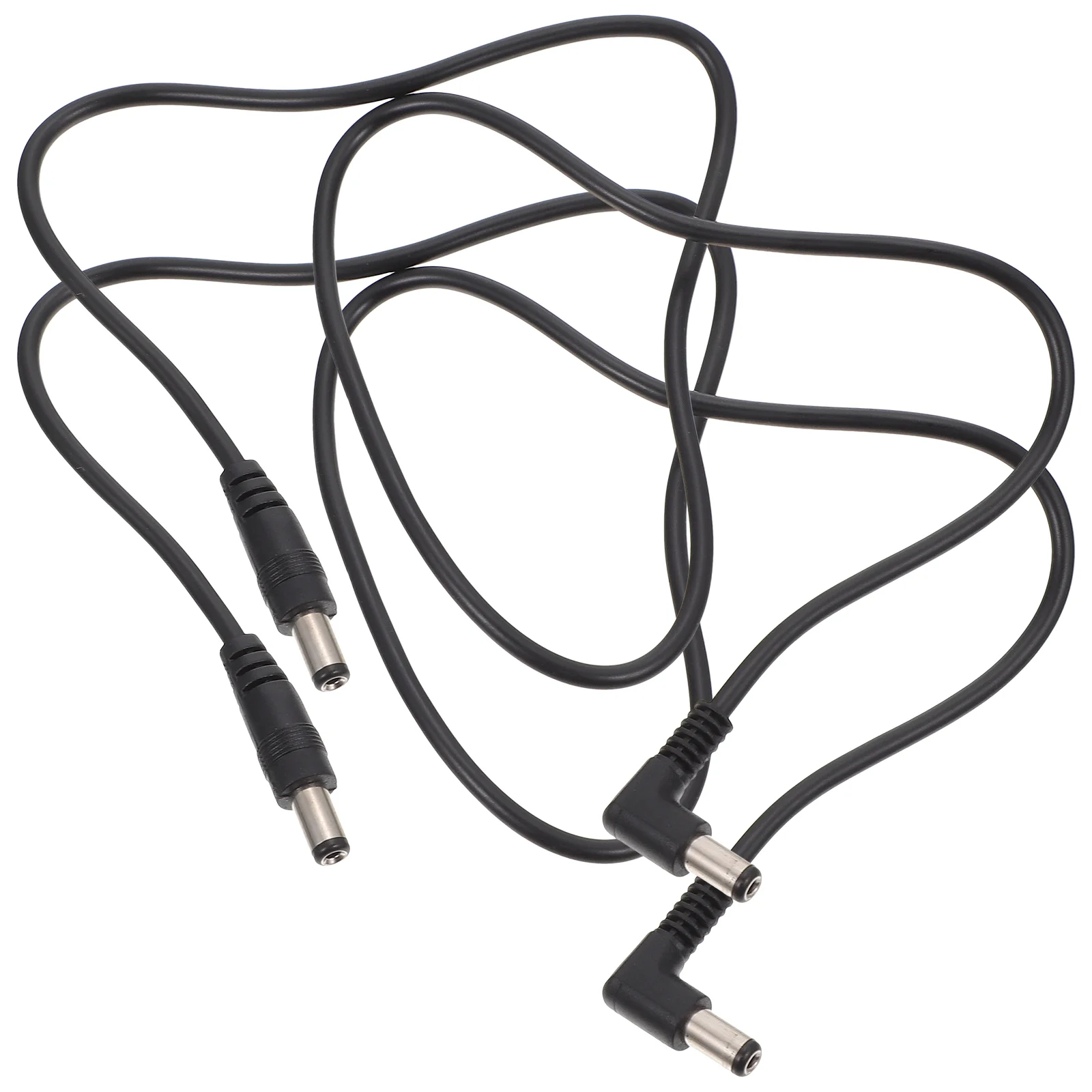 2 Pcs Effector Dc Power Supply Musical Instruments Guitar Cable Accessory Cord Monoblock Metal Pvc Adapter