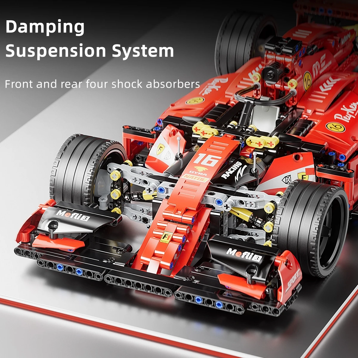 F1 RC 경주용 자동차 빌딩 세트, MOC 리모컨 빌딩 블록, 멋진 소장용 모델 자동차 키트, 빌딩 장난감, 1163PCs