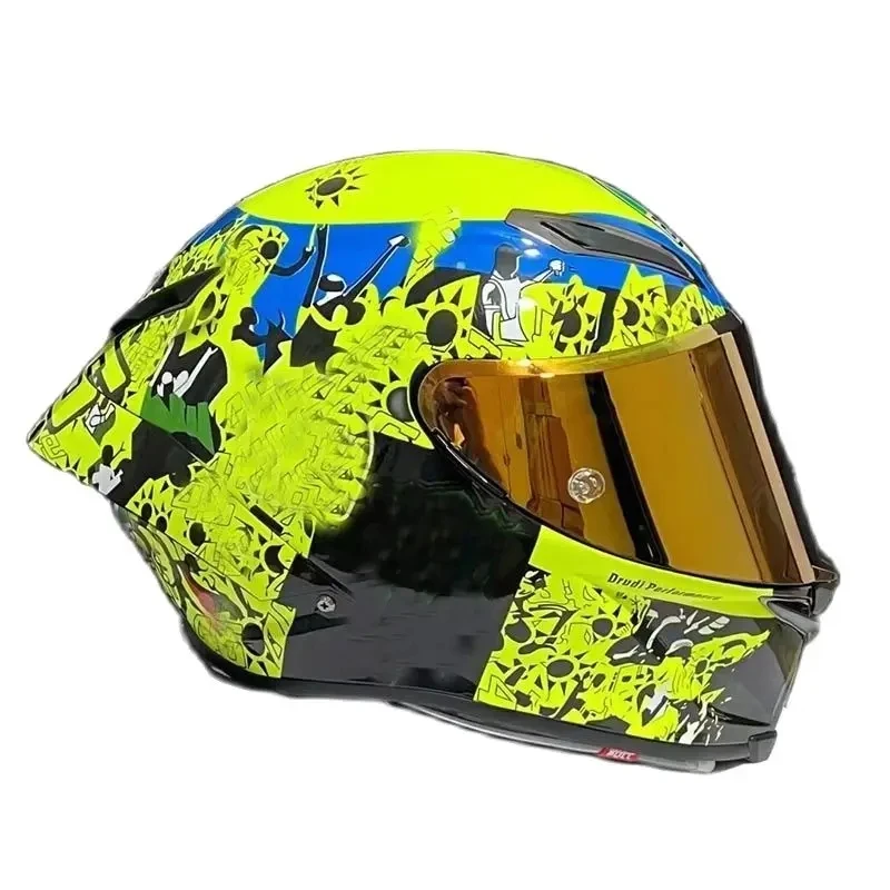 

ECE Approved Yellow Ocean Helmet Motocross Motobike Big Spoiler Helmet Riding Full Face Motorcycle Helmet Casco Capacete