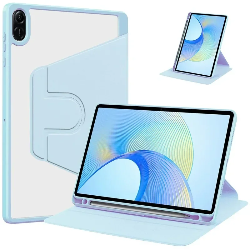 Premium 11-Inch Tablet Case with Pencil Holder and 360° Rotating Stand