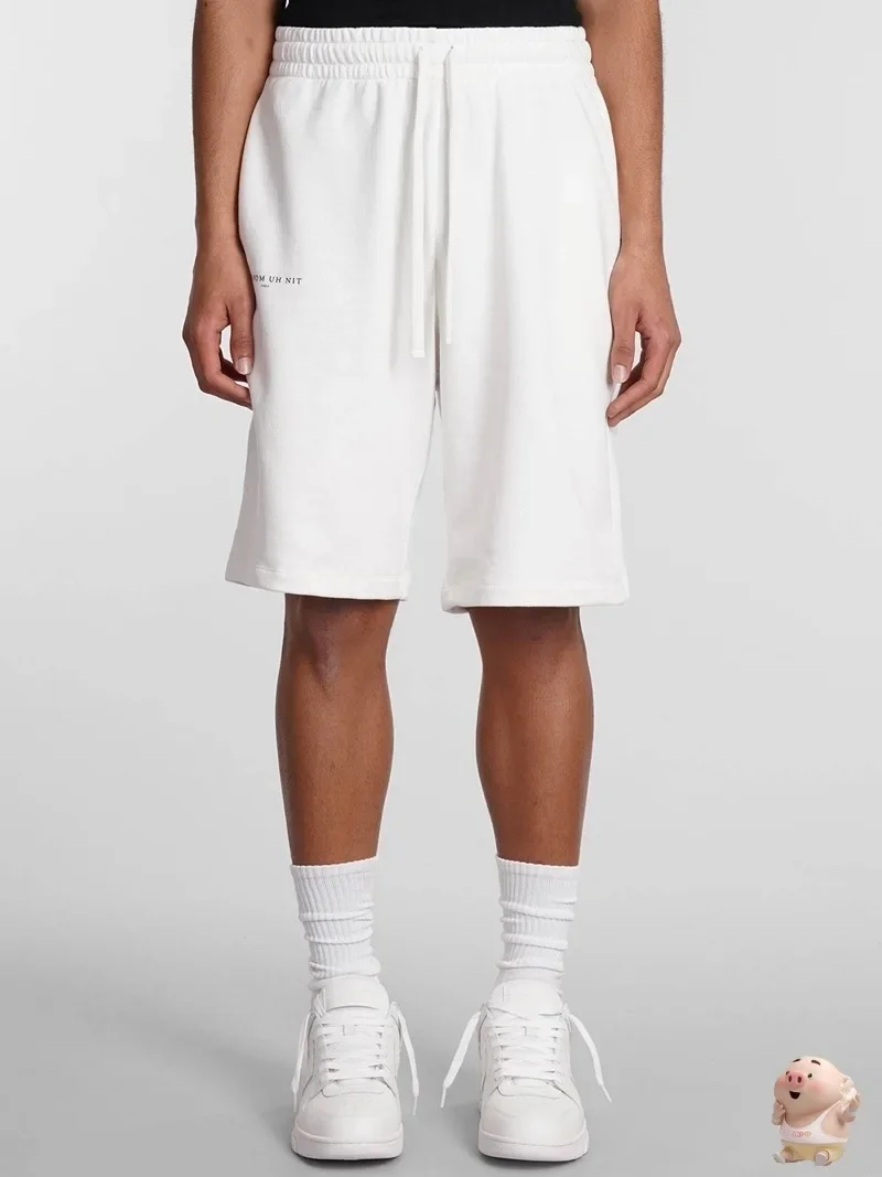 

Высококачественные Новые шорты IH NOM UH NIT для мужчин и женщин, черные и белые бриджи с Кулиской