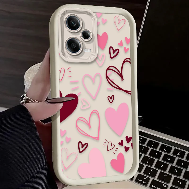 Chic Pink Heart-Shaped Phone Case - Stylish Protective Cover