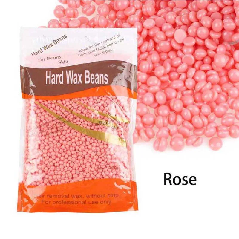100g Wax Beans Hot Film Hard Wax Depilatory Hard Hair Removal Bean Waxing Bikini Face Legs Body Hair Removal Unisex 6