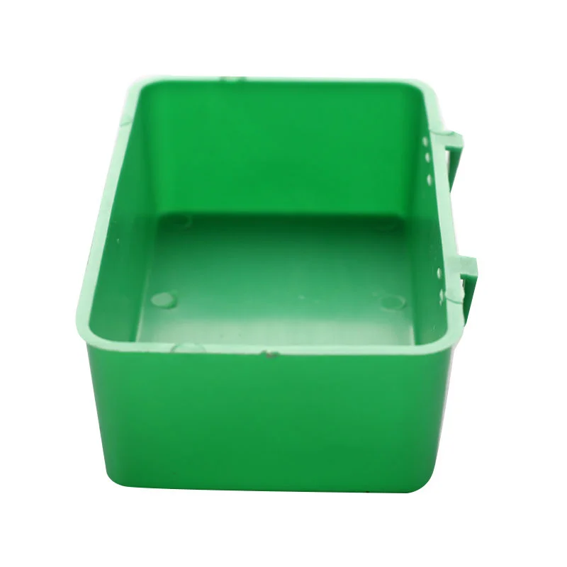Multifunction Creative Green Food Tray Parrot Bathtub Animal Cage Shower Box bird bath basin