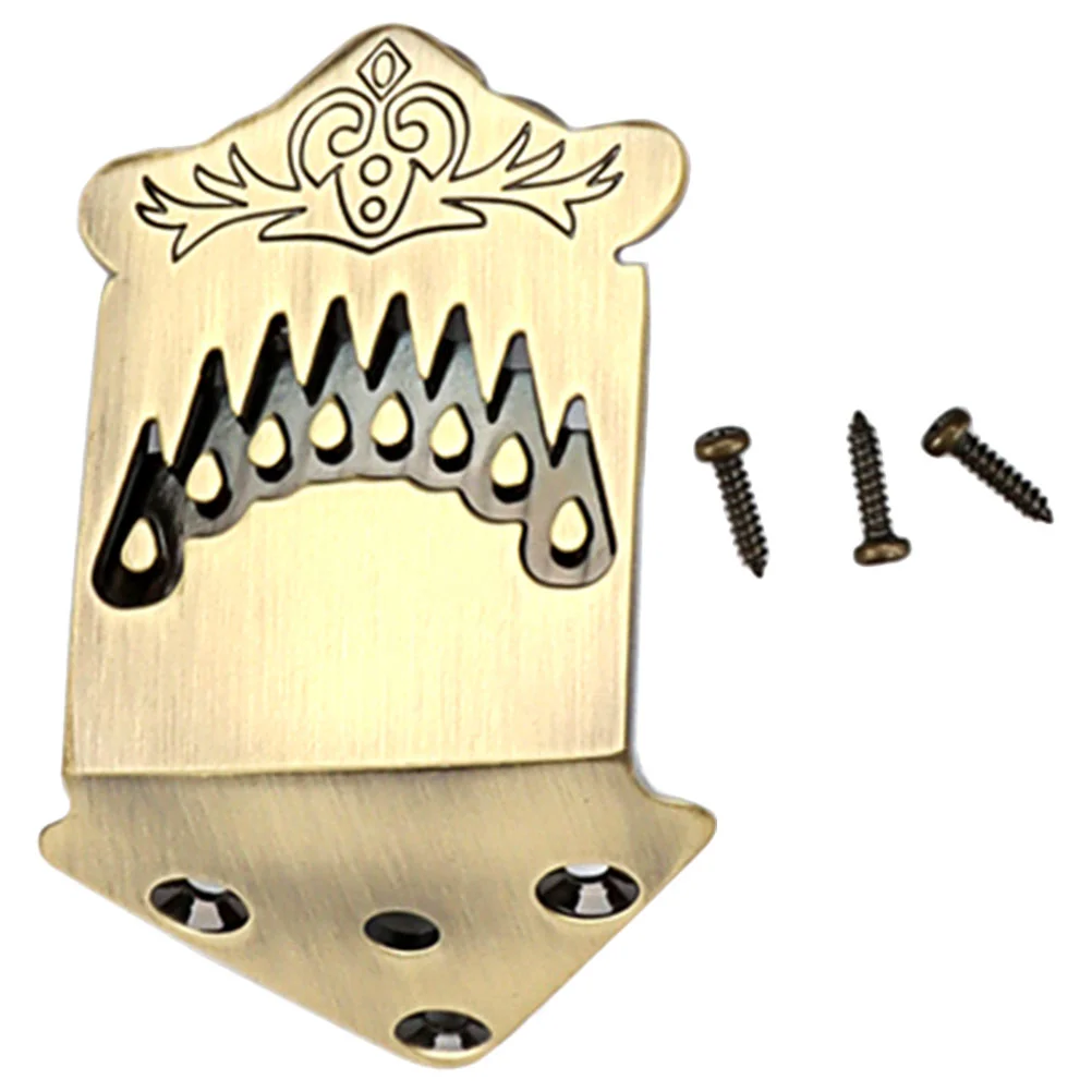 

8 String Guy Board Musical Instruments Traditional Mandolin Tailpiece Triangle Metal Alloy Supplies Bridge Accessories