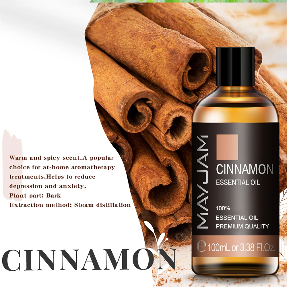 MAYJAM 100ML di oli essenziali di Aroma puro cannella rosmarino cedro citronella umidificatore per massaggio all'albero del tè