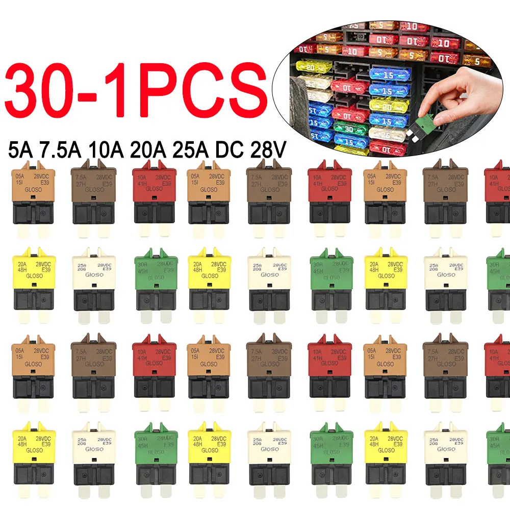 Automatischer Sicherungshalter 12-24V 50-100A - Reset-Sicherung Für Auto, Boot & Marine