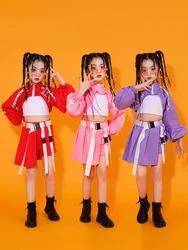 Girls Hip-hop Street Dance Trendy Clothing Children Jazz Dance Clothing Stage Shows Performance Costumes
