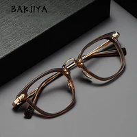 Японский бренд, дизайнерская ацетатная титановая оправа для очков для мужчин, винтажные квадратные очки ручной работы, женские роскошные оправы для очков