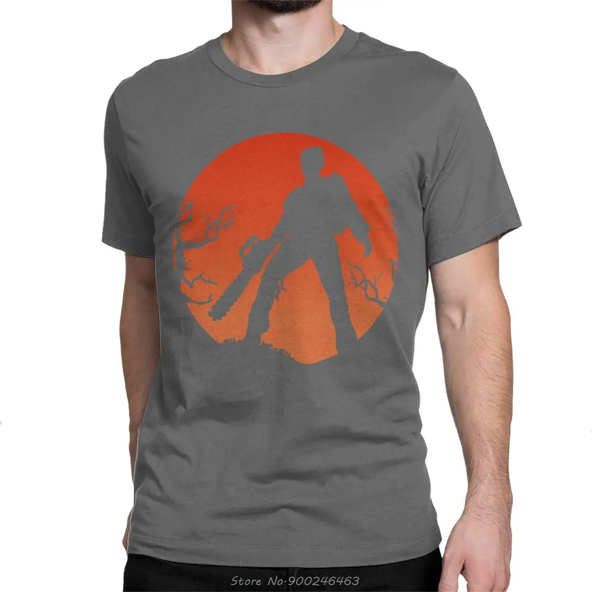Lustiges Ash Vs The Evil Dead T-Shirt für Männer, Baumwoll-T-Shirt, Horrorfilm Bruce Campbell, kurzärmeliges T-Shirt, T-Shirts, Streetwear – Detail 4