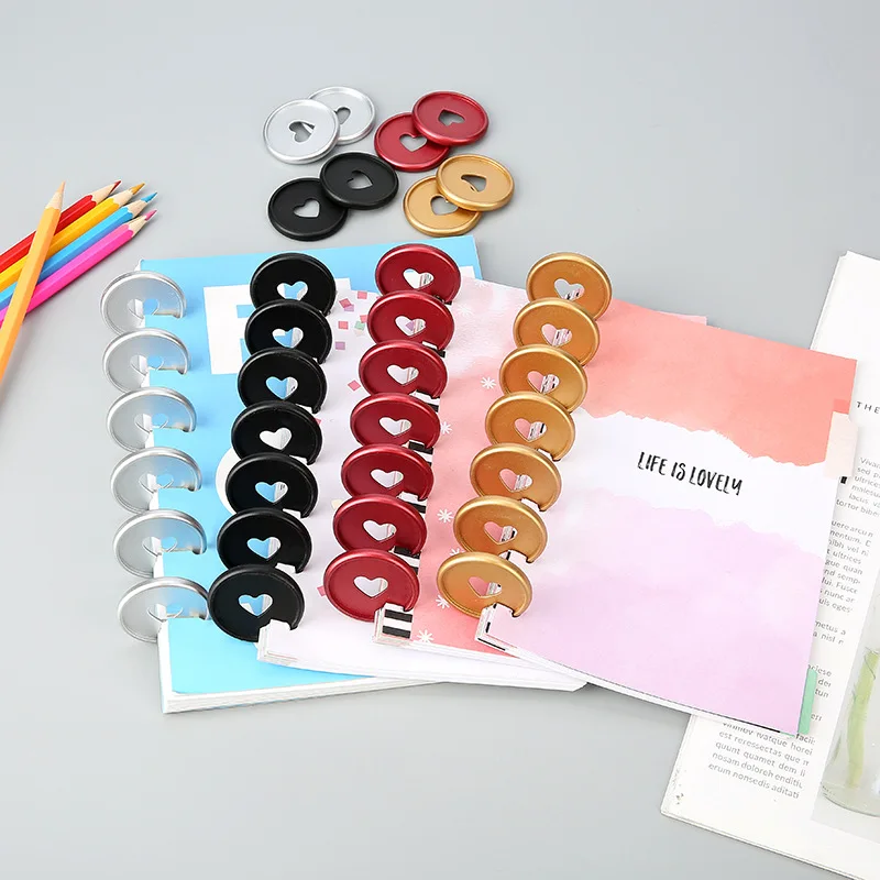 Notebook Accessories Plastic Binding Rings 35mm Plastic Matte Binding Discs Notebook Binder Ring Discs