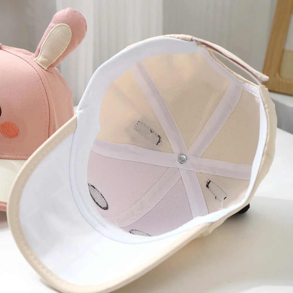 Panda Breathable Capybara Peaked Cap Cotton Bear Children Baseball Hat Soft Thin Baby Sunscreen Hat Outdoor