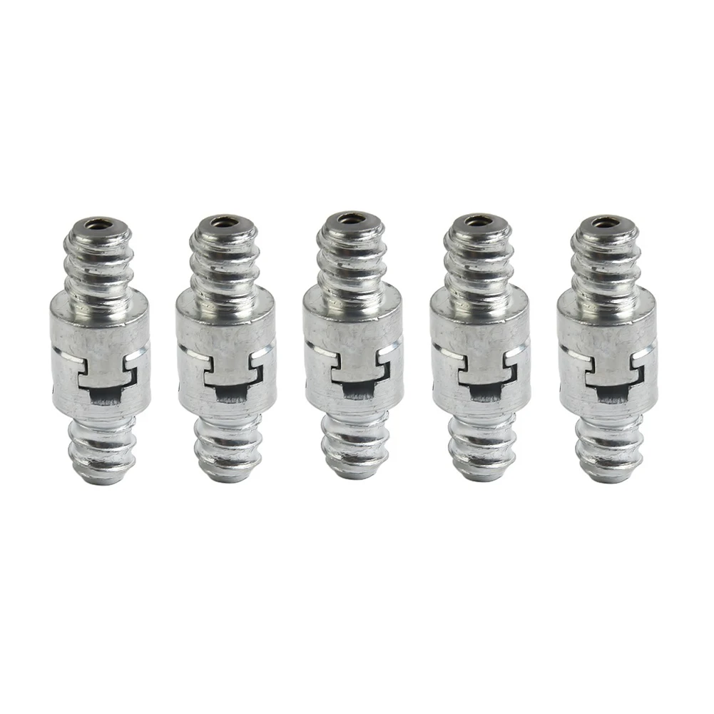 

Male Female Join Connector Dredge Spring Fitting For Electric Drill Dredge Silver 10pcs Carbon Steel Brand New