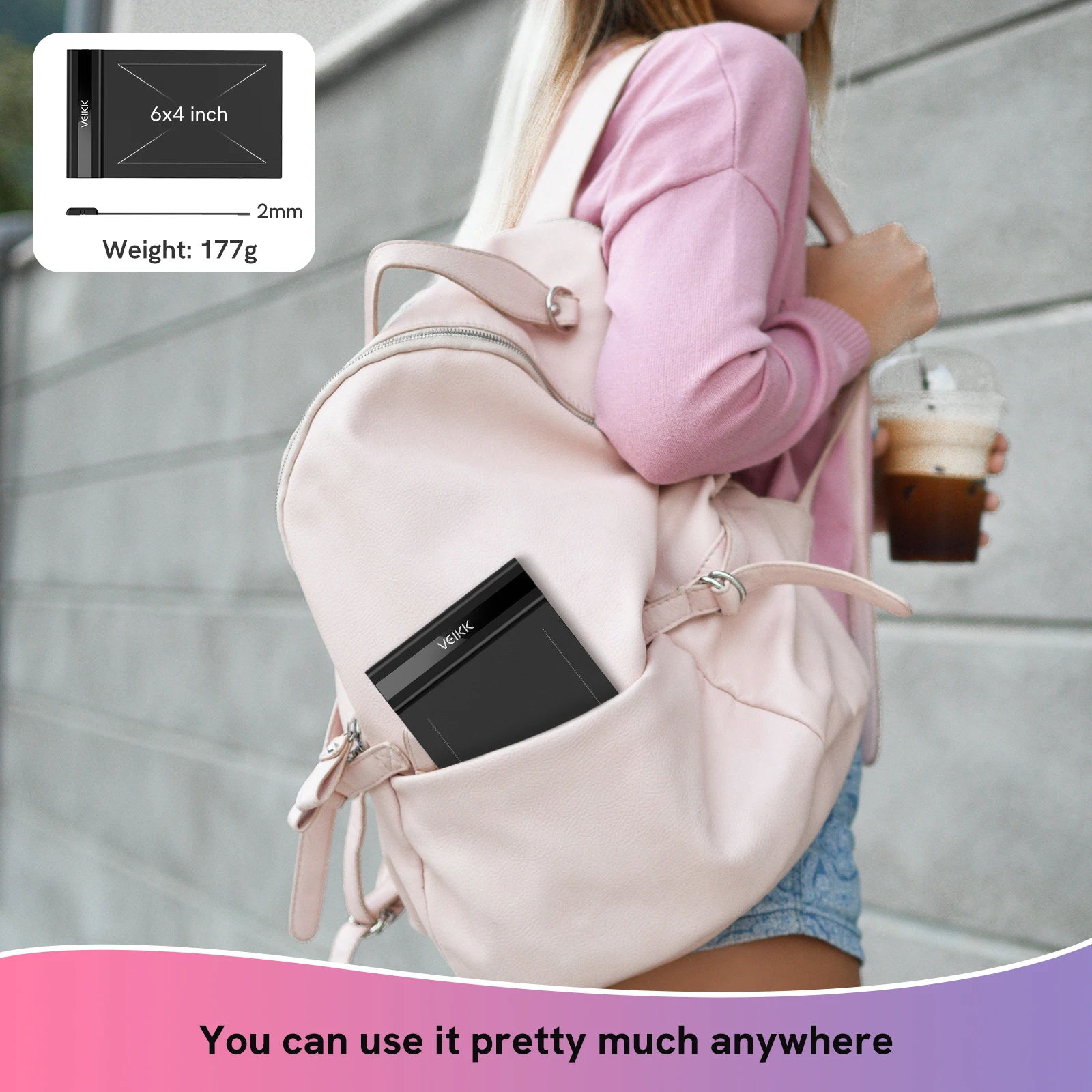 VEIKK S640 6x4 Inch Graphics Digital Drawing Tablet 8192 Level Battery-Free Pen Support Android Windows Mac for Education OSU - Image 6