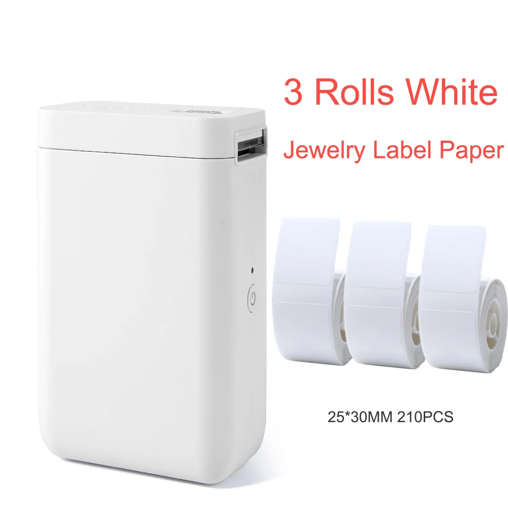 mini printer for phone D101 Mini Thermal Label Sticker Printer Inkless Portable Plus Pocket Label Maker for Smartphone Printer Color Machine pocket photo printer Printers