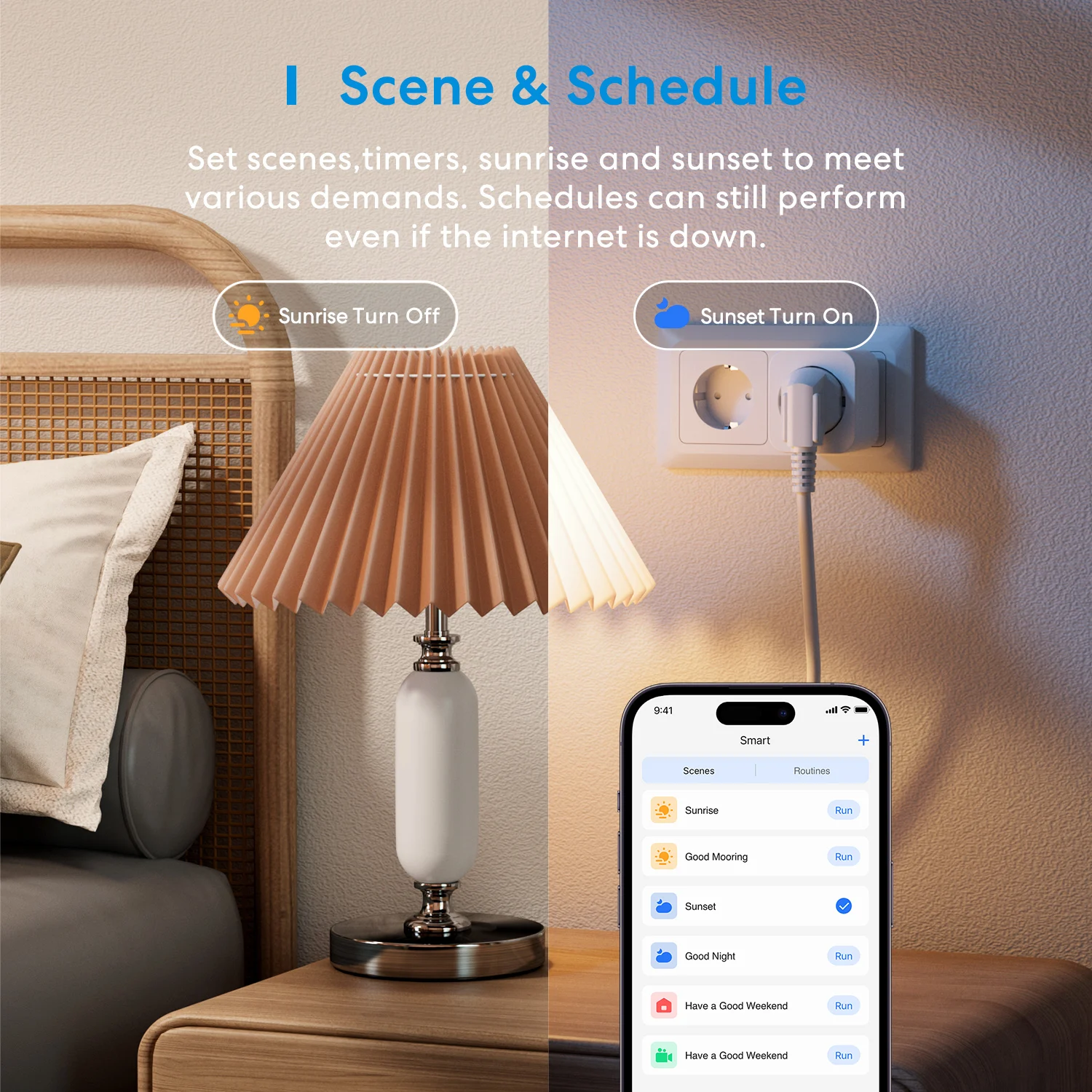Meross 16A HomeKit Smart Plug with Energy Monitor WiFi EU Outlet Timer Function Voice Control via Alexa Google SmartThings