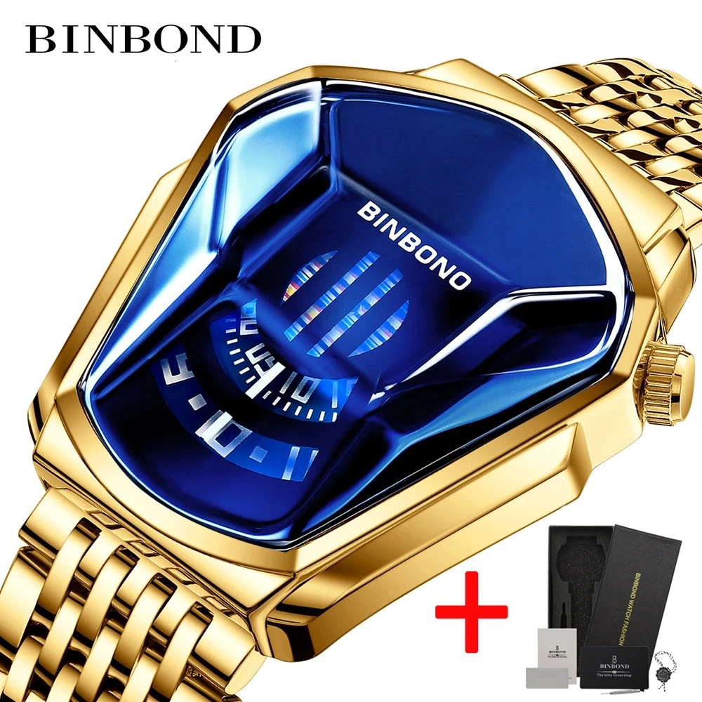 Binbond Top Fashion Men Watch, Large watch style, motorcycle concept, business Style, Waterproof watch,black technology watch прямой пигмент concept fashion look пыльная роза 250 мл