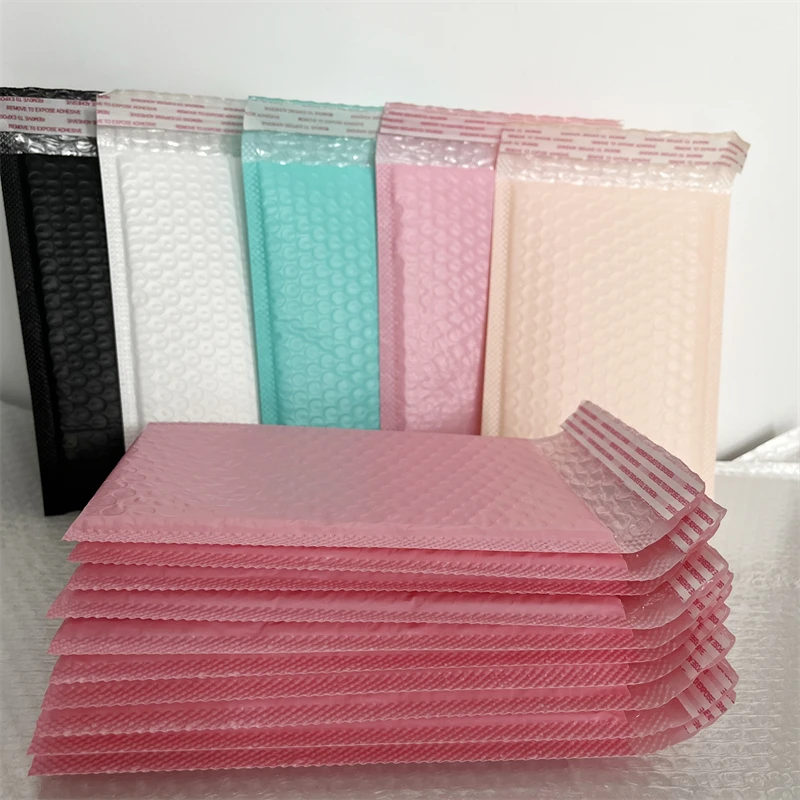 Sobres de burbujas para correo, sobres acolchados de polietileno con autosellado, impermeables, 10 piezas, 25x30cm