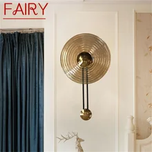 

FAIRY New Chinese Style Wall Light LED Modern Circle Scones Indoor Living Room Bedroom Fixtures