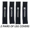 2 pairs of Leg Compression Sleeves Full Leg Sleeve Long Knee Brace Knee Support Protect Basketball Football Volleyball Cycling 3