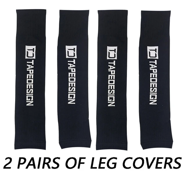 2 pairs of Leg Compression Sleeves Full Leg Sleeve Long Knee Brace Knee Support Protect Basketball Football Volleyball Cycling 3